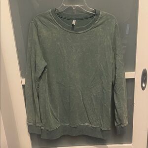 Only Tory Sage Green Crewneck Top, Lightweight Sweatshirt, L, EUC